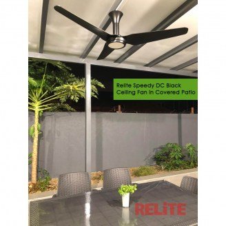 Relite Speedy DC Fan in Covered Patio